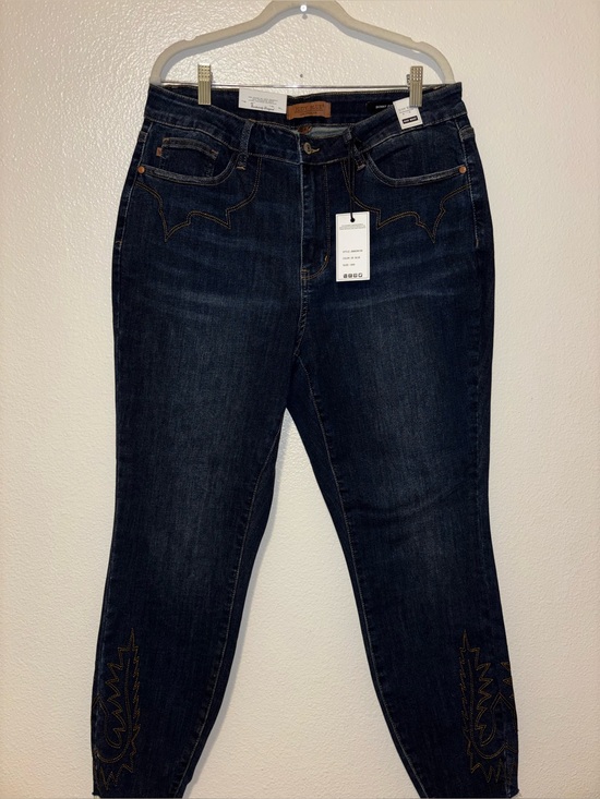 Judy Blue Denim - Judy Blue High Waist Western Embroidery Detail Skinny 16W NWT
